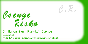 csenge risko business card